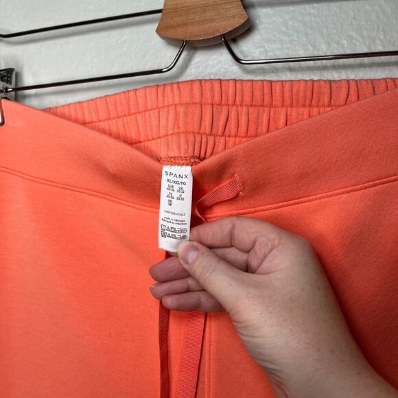 Spanx Womens Airessentials Orange Drawstring Comfort Shorts XL 50683r - Picture 7 of 10
